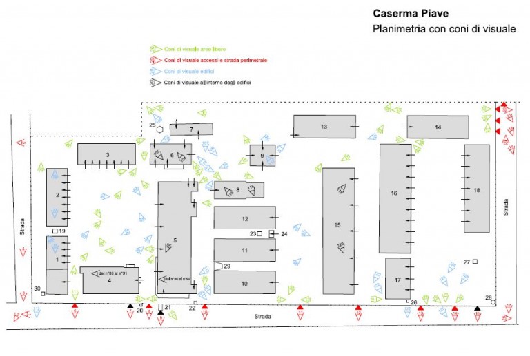 Planimetria coni di visuale