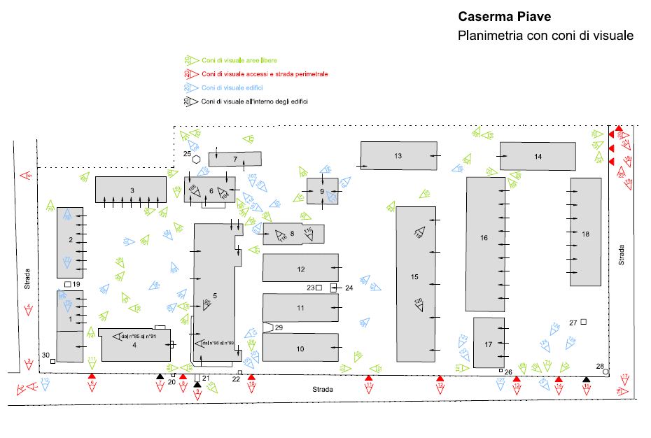 Planimetria coni di visuale