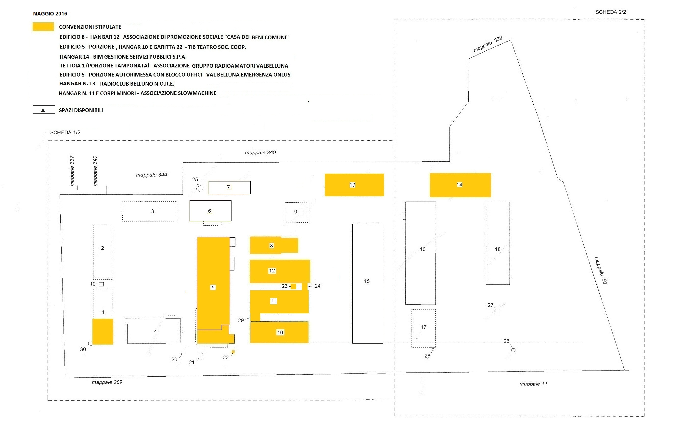 Planimetria situazione maggio 2016