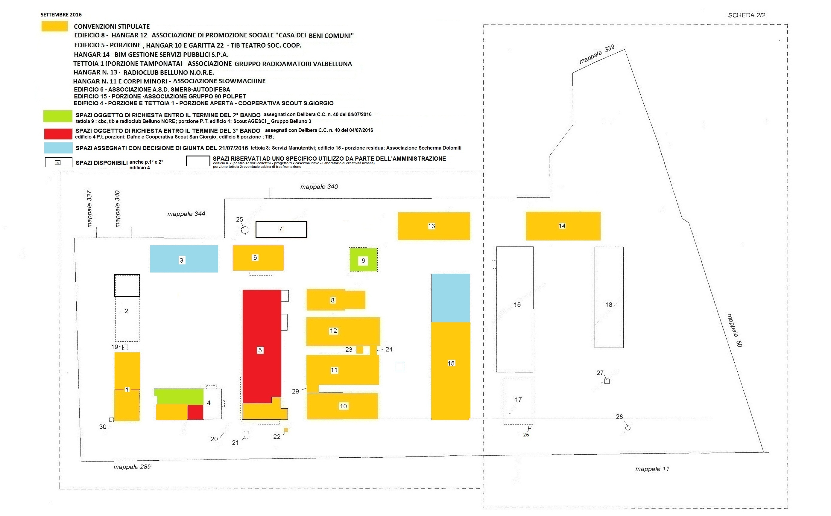Planimetria situazione ottobre 2016