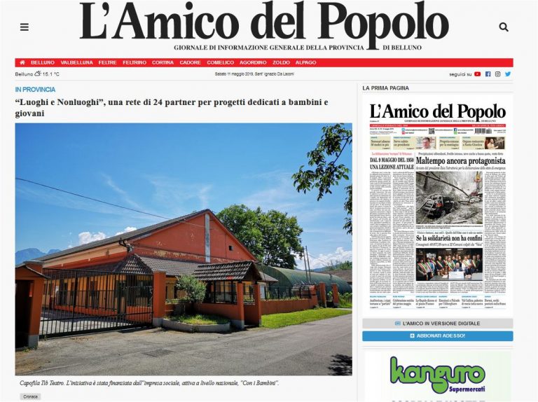 Luoghi e Nonluoghi &ndash; Un progetto per bambini e giovani alla Casa delle Arti di TIB Teatro